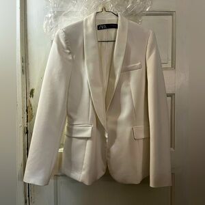 ZARA white blazer Sz M